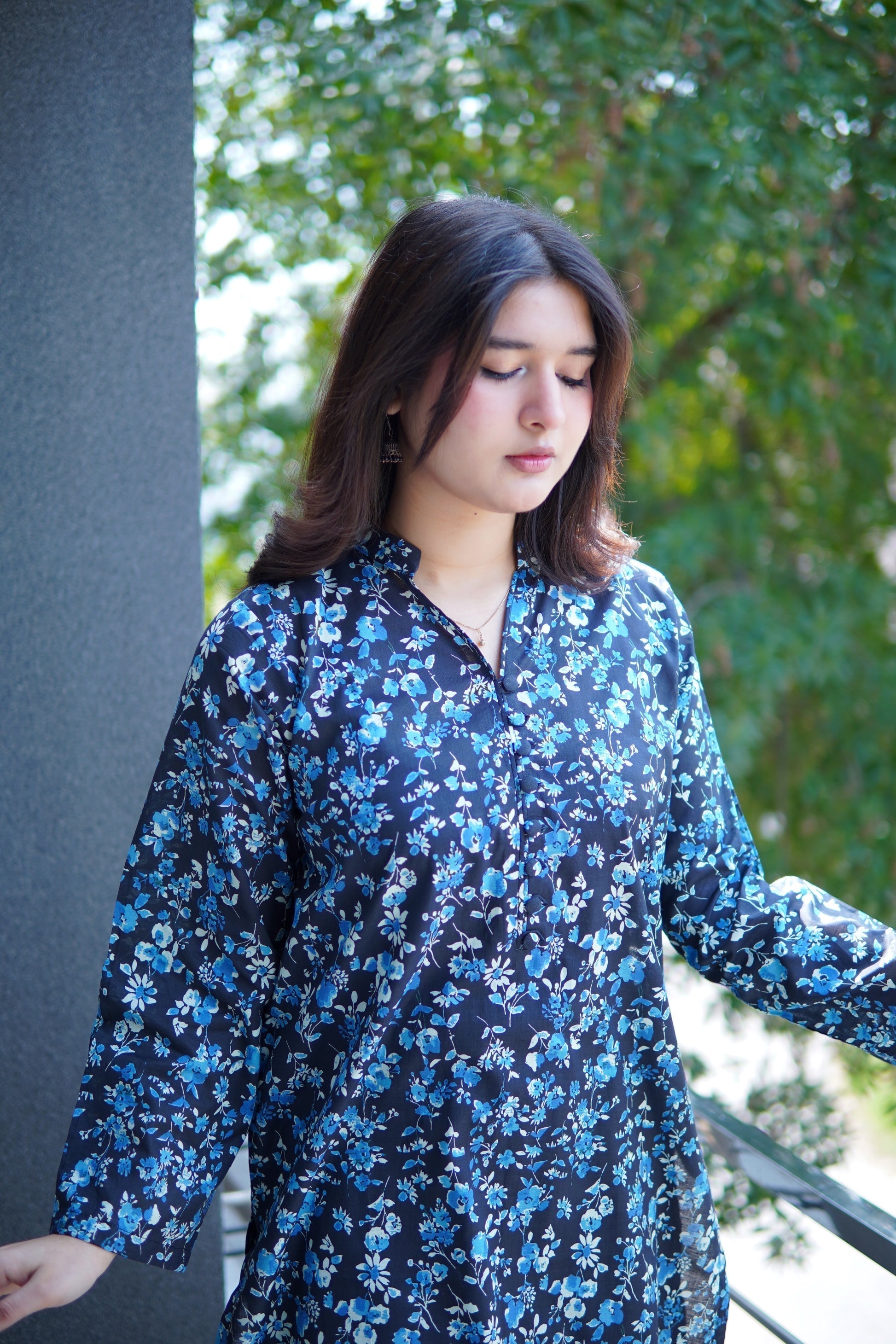 Farshi Shalwar blue