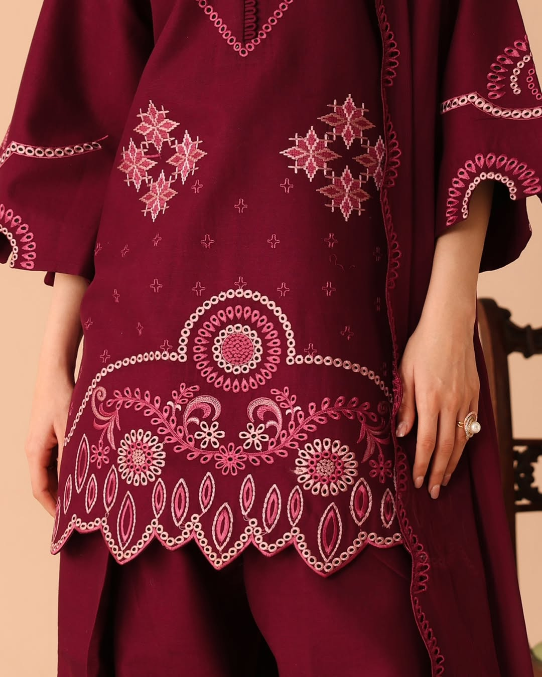 Zirwah Maroon 3pcs