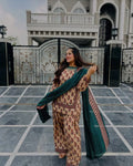 Special Edition Digital Printed Lawn Farshi Shalwar 03 Pieces