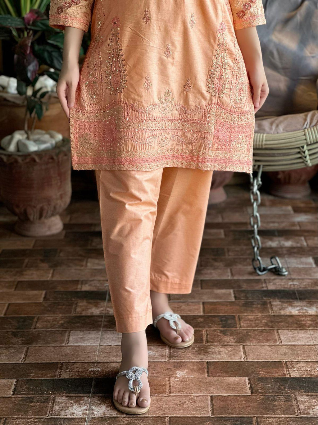 Breeze Soft Cotton Embroidery 2pc
