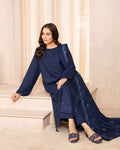 Blue Azereta Embroidered 3pcs